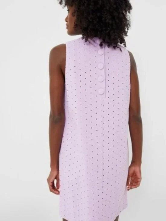 Tuckernuck Women’s Large Lavender Eyelet Sleeveless Folly Dress NWT - Picture 3 of 9